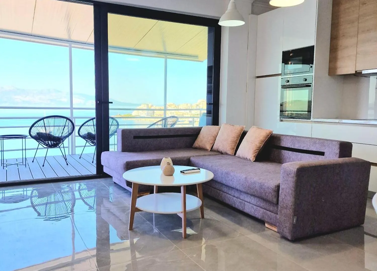 New Beachfront Apartment Pirali In Saranda City