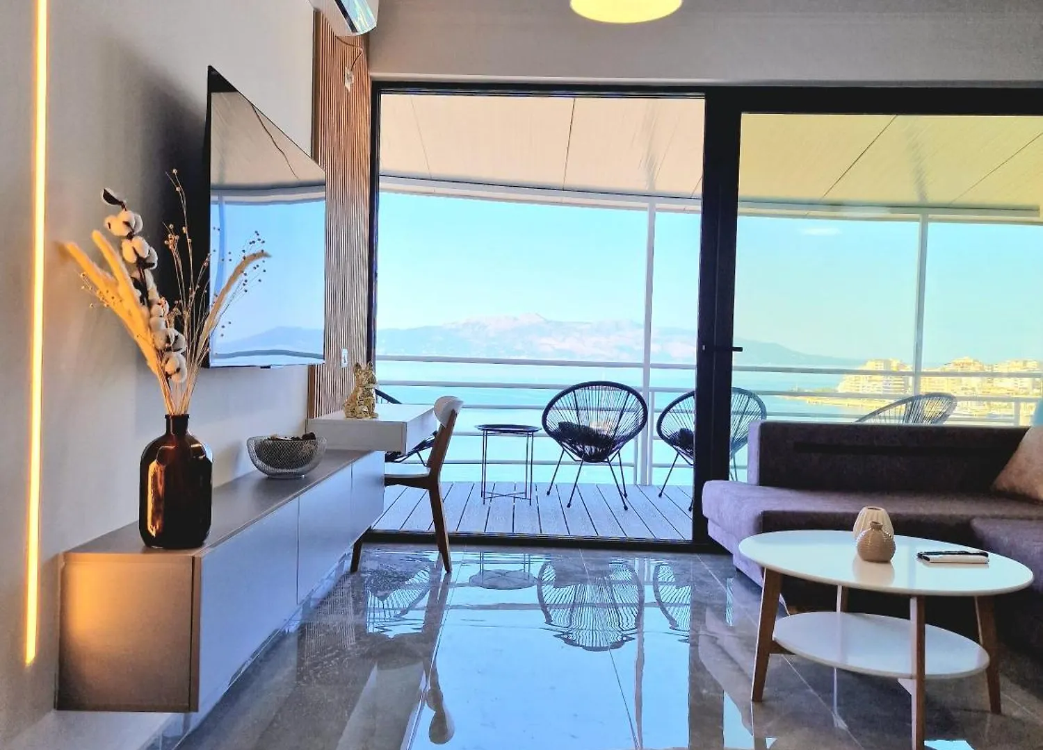 New Beachfront Apartment Pirali In Saranda City